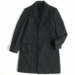 【極美品】 PaulSmith チェスターコート 現行 ドット M ダークグレー