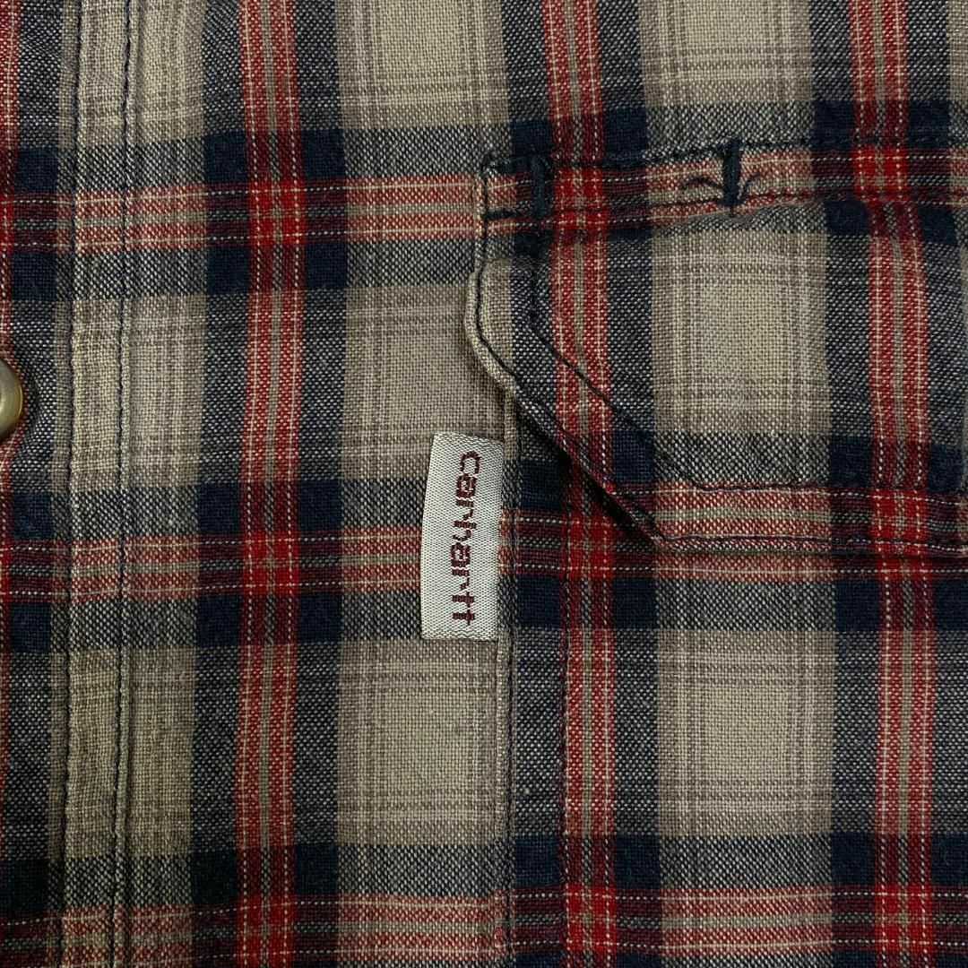 Carhartt　カーハート　チェック　BDシャツ　　ライトグレー　2XL