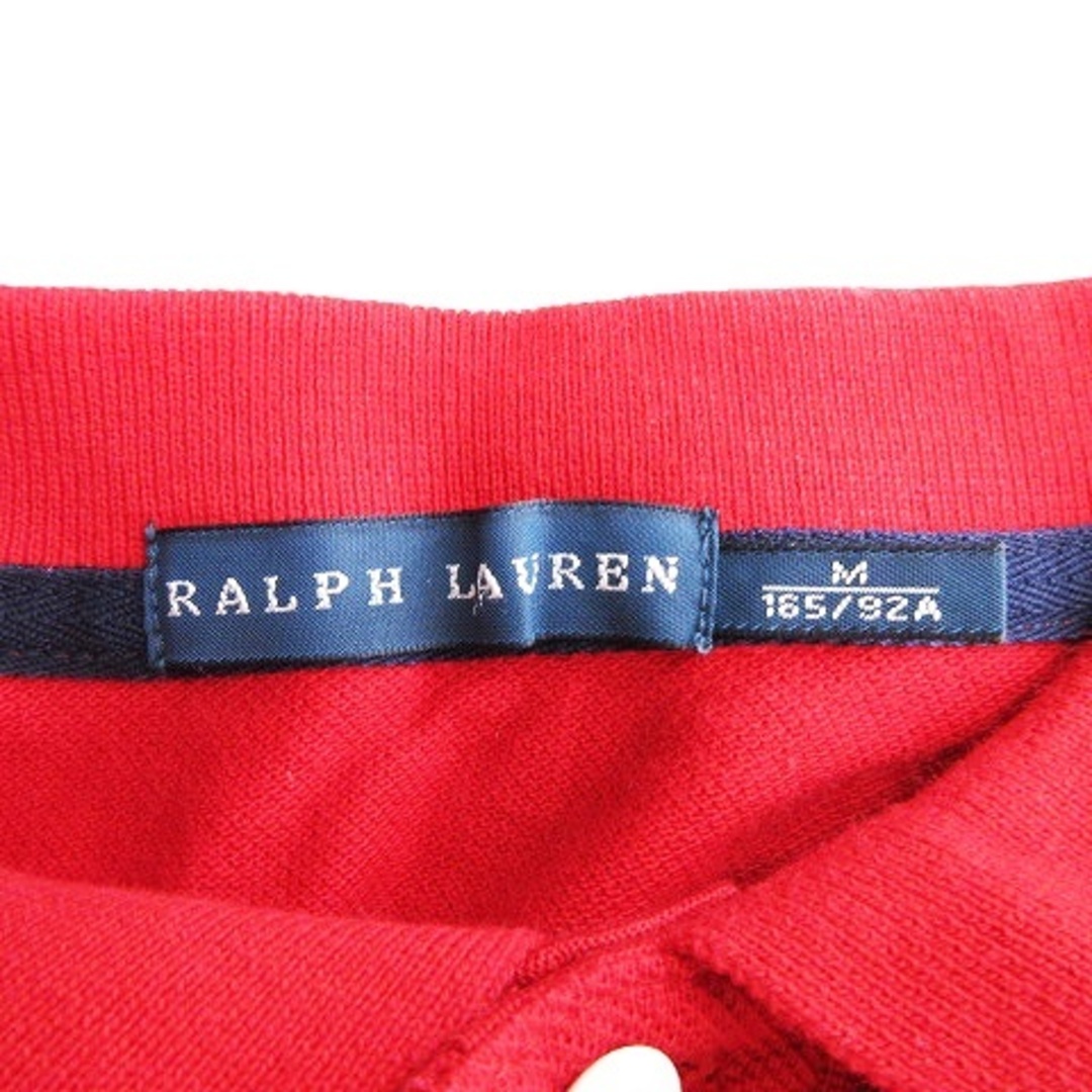 Ralph Lauren(ラルフローレン)のポロシャツ 半袖 ビッグポニー 刺繍 コットン 赤 M レディースのトップス(ポロシャツ)の商品写真