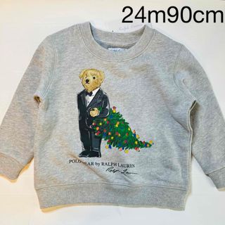 ラルフローレン(Ralph Lauren)の24m90cm   長袖　ラルフローレン  フリース　ベア　トレーナー(Tシャツ/カットソー)