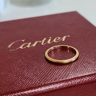 カルティエ(Cartier)のCartier カルティエ　ダムール　ウェディングバンドリング　18金　ダイヤ(リング(指輪))