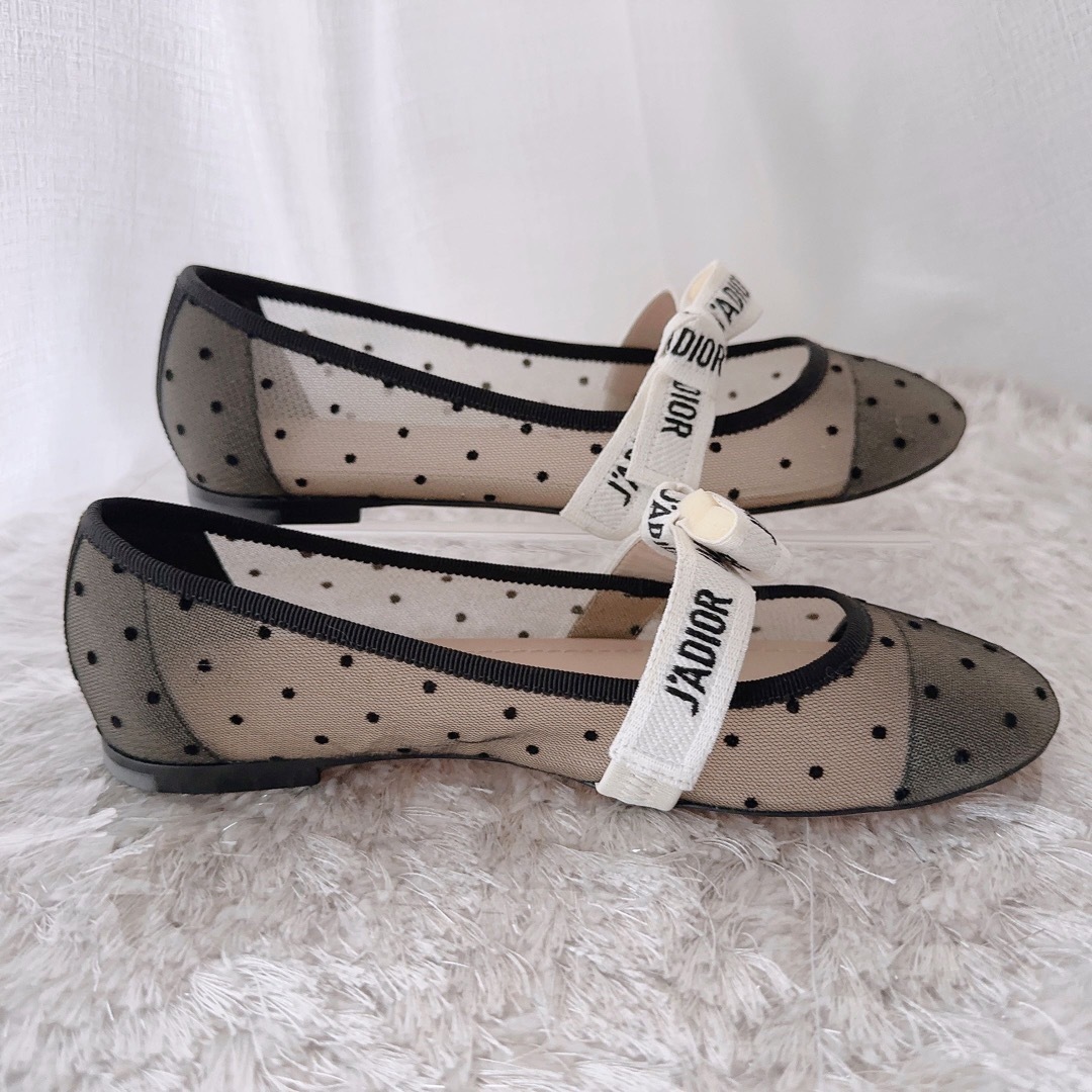 Christian Dior - DIOR ディオール バレリーナ フラットシューズ Christian Dior - DIOR ディオール バレリーナ フラットシューズ