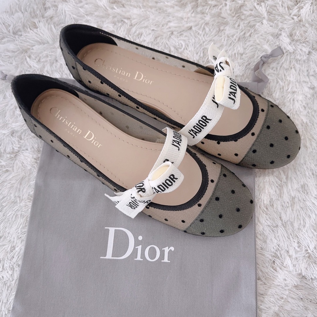 DIOR バレエシューズ フラット 靴  パンプス