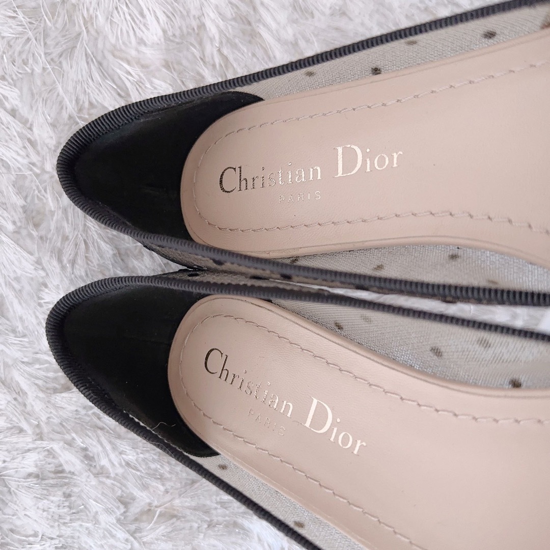 DIOR ディオール　バレリーナ　フラットシューズ　パンプス　サンダル　ほぼ新品 6