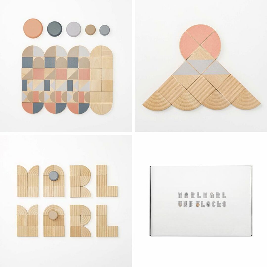 【新品】MARLMARL une blocks（積み木）木製／ブロック／知育玩具