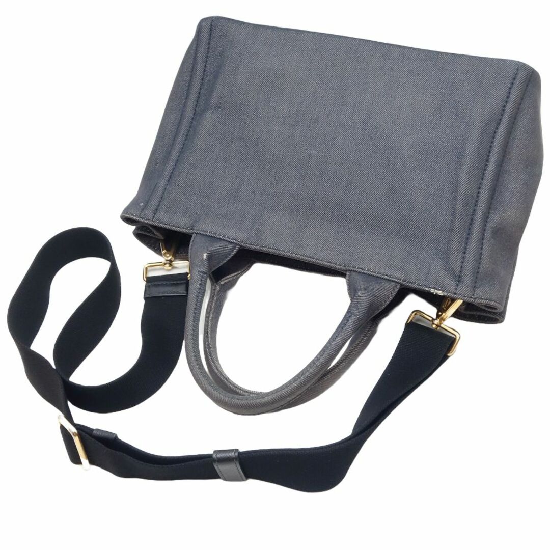 PRADA(プラダ)のPRADA プラダ カナパ ロボット 1BG439 2Wayバッグ デニム BLU MIMOSA/450162【中古】 レディースのバッグ(その他)の商品写真