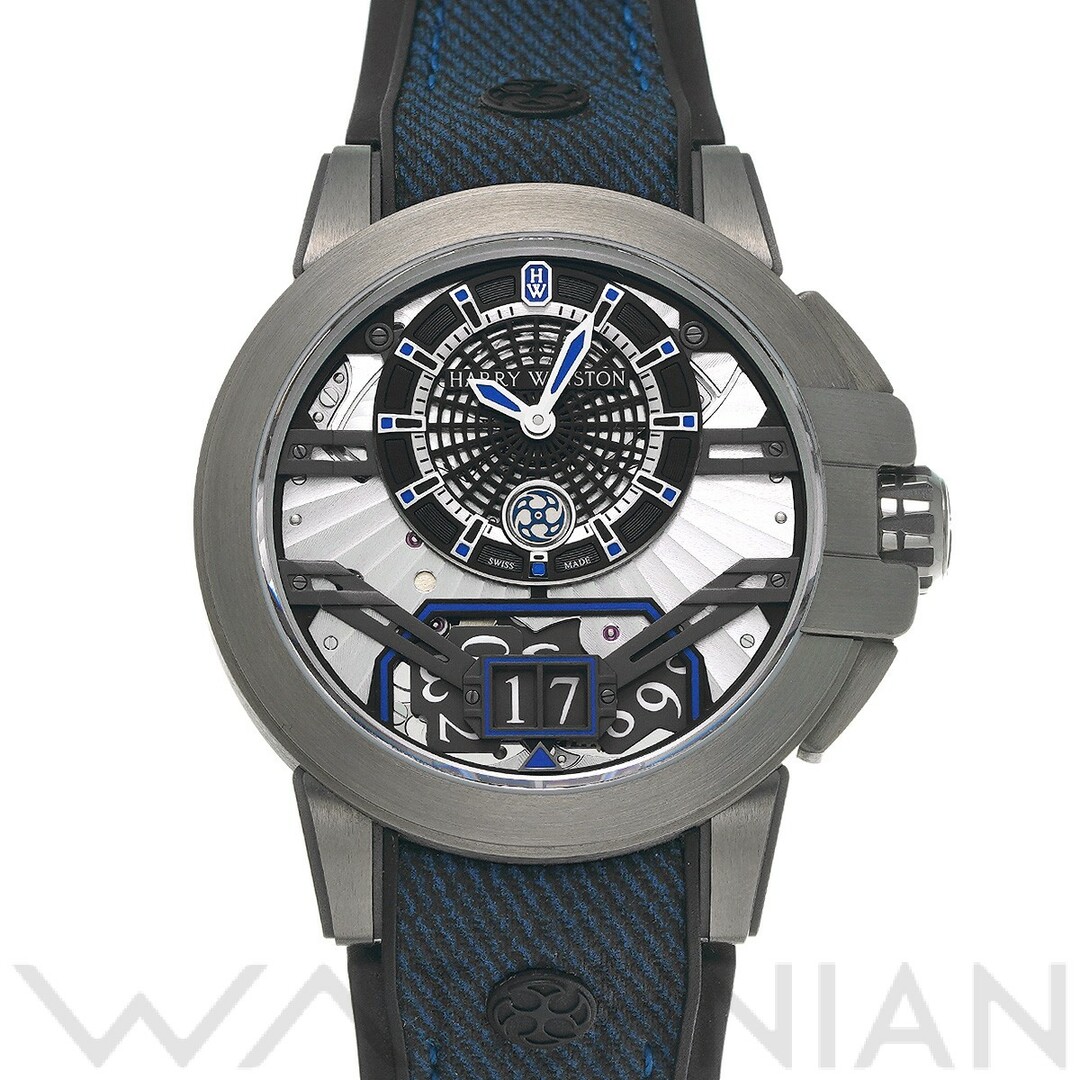 ハリー ウィンストン HARRY WINSTON OCEABD42ZZ001 ブラック メンズ 腕時計