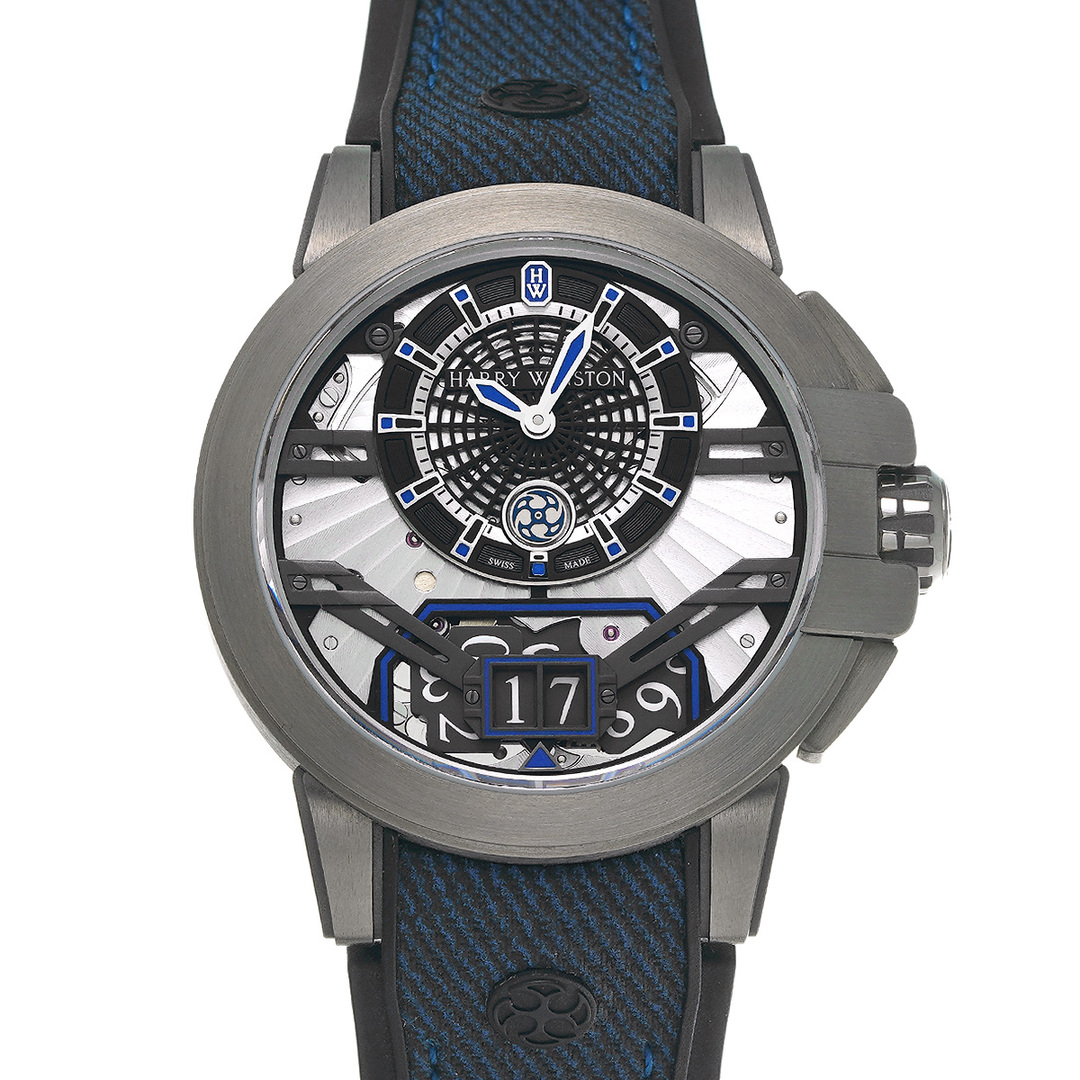 ハリー ウィンストン HARRY WINSTON OCEABD42ZZ001 ブラック メンズ 腕時計