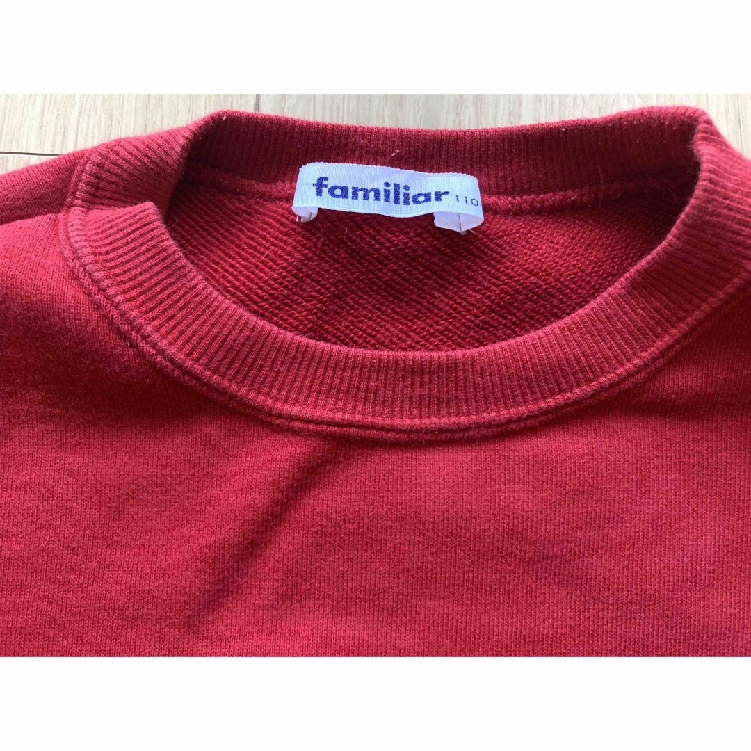 familiar(ファミリア)の【中古】ファミリア トレーナー 110  キッズ/ベビー/マタニティのキッズ服男の子用(90cm~)(Tシャツ/カットソー)の商品写真