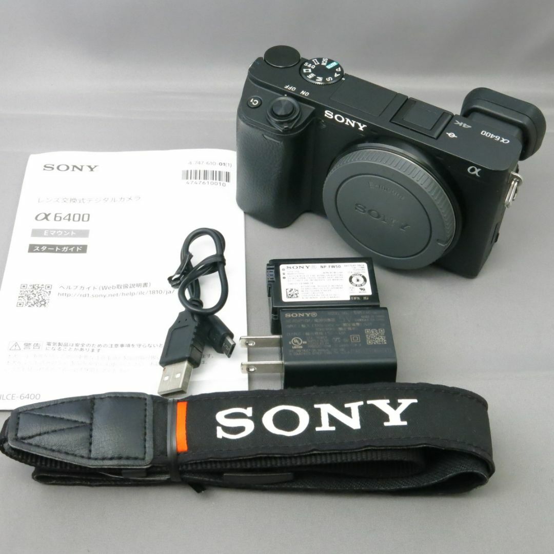 SONY(ソニー)のソニー　α6400　ILCE-6400 スマホ/家電/カメラのカメラ(ミラーレス一眼)の商品写真