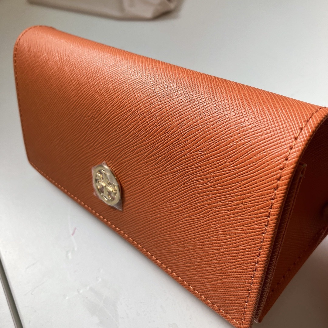 カッコいいToryBurch サングラス レザーケース 保存袋 美品 イエロー