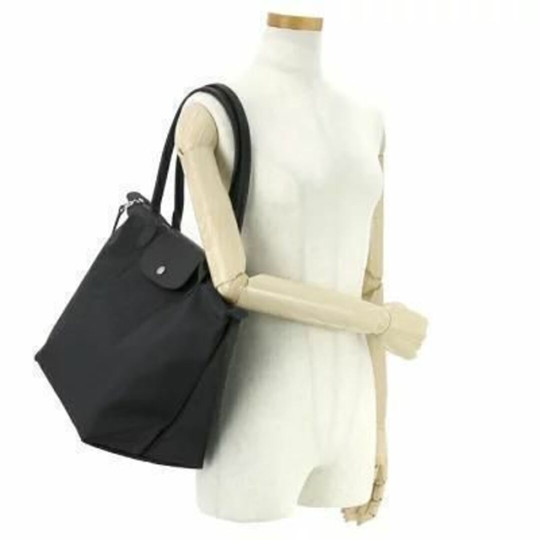 LONGCHAMP - ロンシャン プリアージュネオ L 紺 トートバッグ