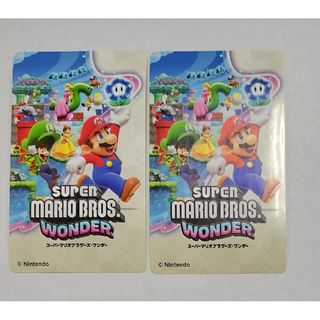 2枚セット■非売品■　セブンイレブン　セブン　スーパーマリオブラザーズワンダー(その他)