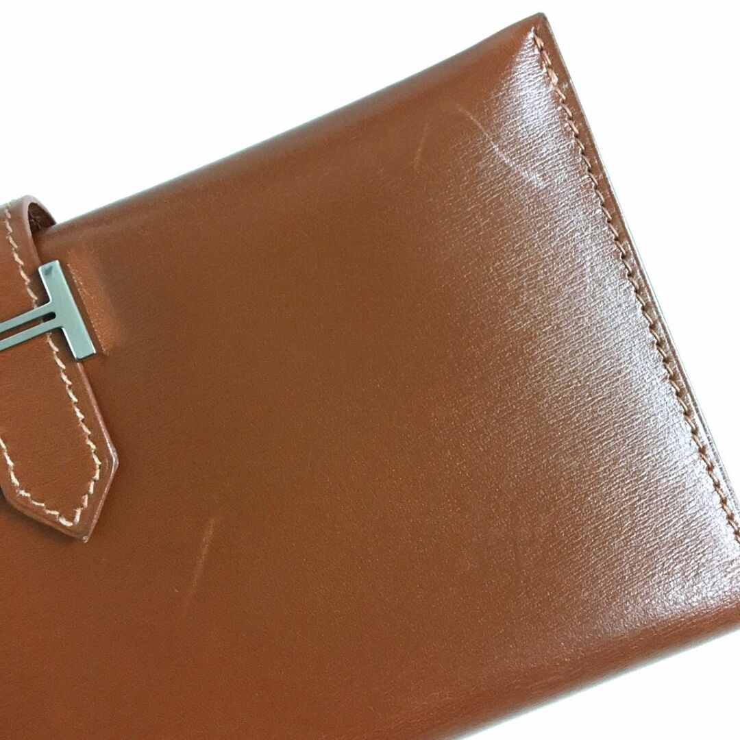 ●大人気● HERMES エルメス ベアン ボックスカーフ □F 財布 長財布