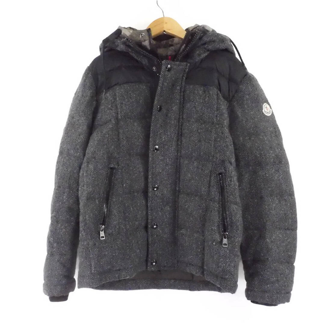 美品 MONCLER モンクレール GUYENNE GIUBBOTTO GUYENNE JACKET ダウンジャケット 1点 0(S) ナイロン 他 フード カモフラ メンズ AM4818W