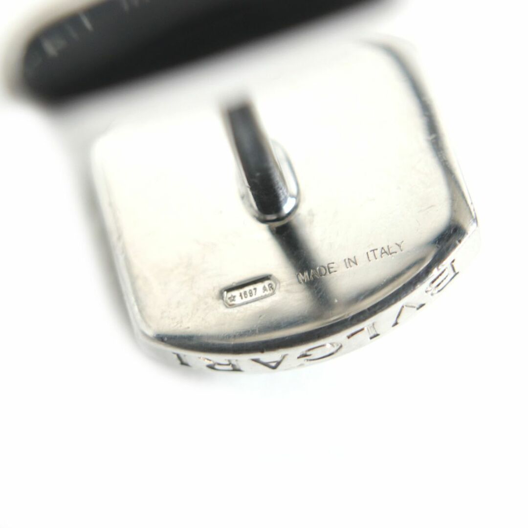 BVLGARI - 美品▽BVLGARI ブルガリ ロゴ刻印入り オニキス×SV925