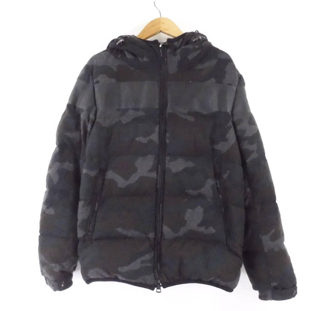 美品 MONCLER モンクレール ERAULT GIUBBOTTO ERAULT JACKET ダウンジャケット 1点 0(S) ウール 他 フード カモフラ メンズ AM4821W