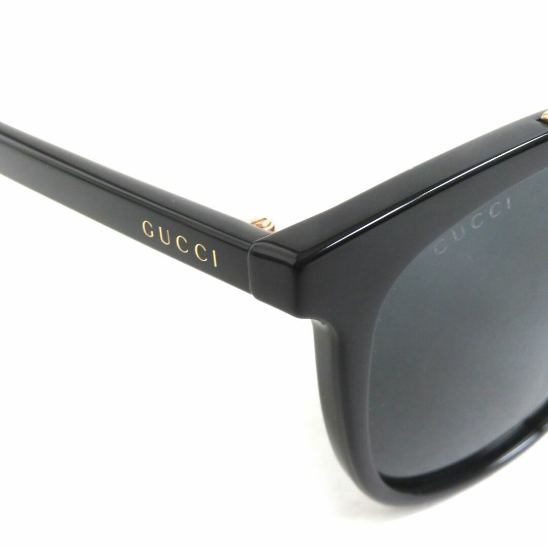 Gucci - 未使用品▽GUCCI グッチ GG0403SA 001 ツーブリッジ ロゴ入り