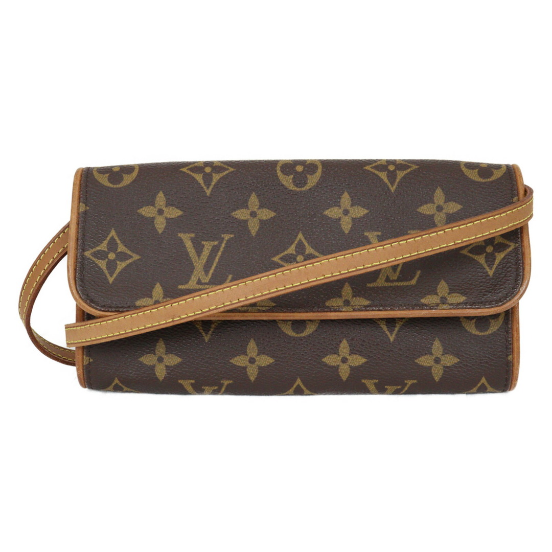 LOUIS VUITTON　ルイヴィトン　ポシェットツインPM　M51854　モノグラム　ブラウン　ショルダーバッグ　レディース　ギフト　プレゼント包装可松前R56号店