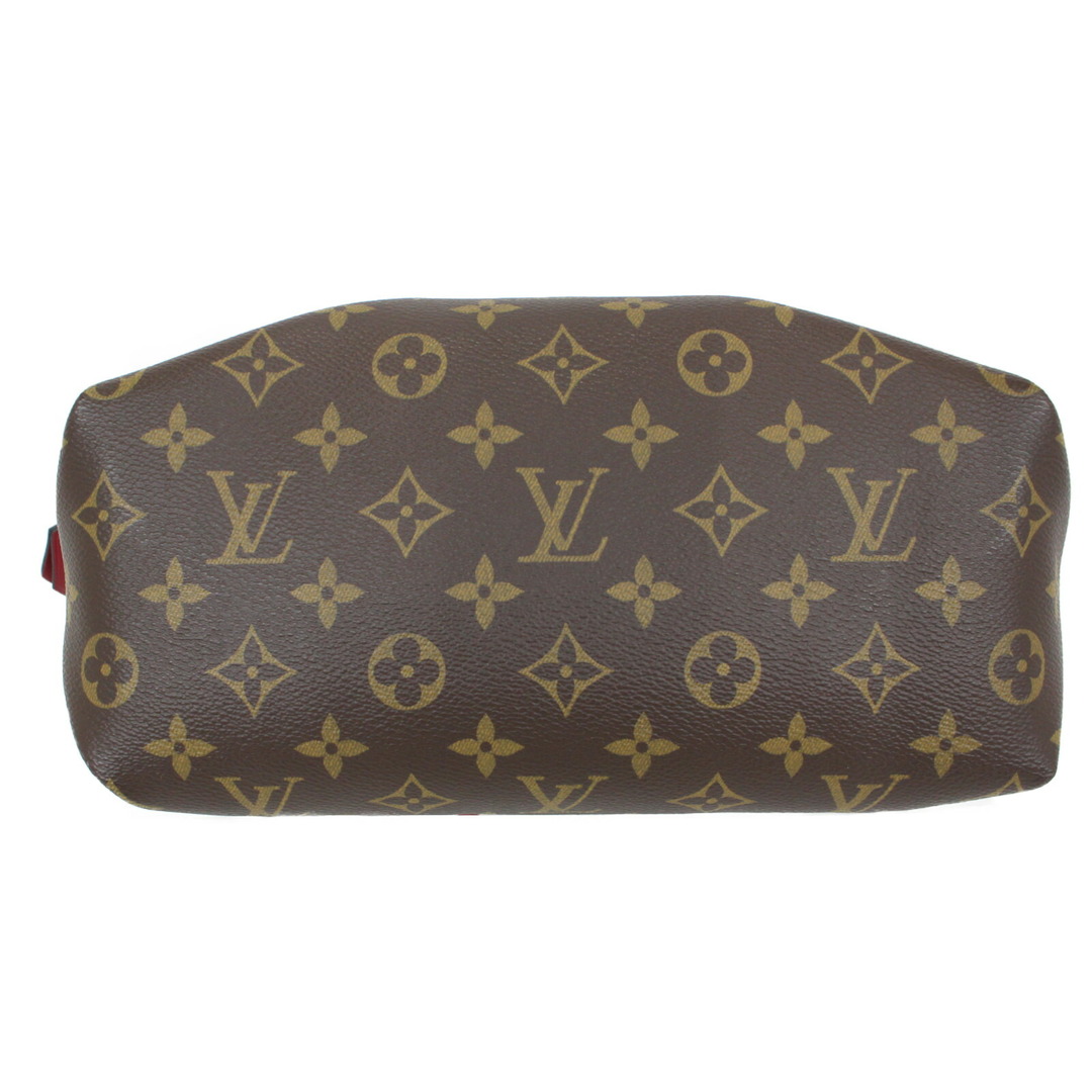 【箱・布袋あり】LOUIS VUITTON　ルイヴィトン　フラワージップドトートPM　M44350　ハンドバッグ　ショルダーバッグ　モノグラム　ブラウン×レッド系　レディース　ギフト　プレゼント包装可松前R56号店