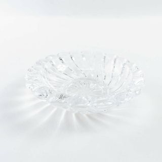 バカラ(Baccarat)の美品 Baccarat バカラ ボリュート アッシュトレイ 1点 クリスタル 灰皿 インテリア オブジェ SY7247P (タバコグッズ)