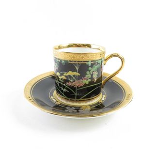 ノリタケ(Noritake)の未使用 Noritake ノリタケ 四季彩舞曲 秋草 デミタスカップ＆ソーサー 1客 碗皿 100周年記念 受注生産品 SU4276S (グラス/カップ)