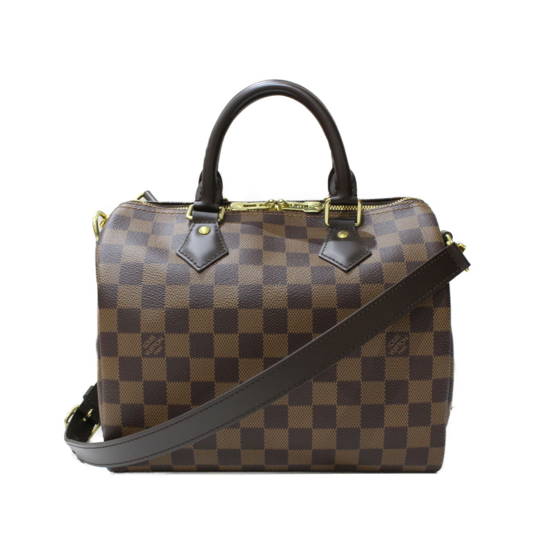 【箱・布袋あり】LOUIS VUITTON　ルイヴィトン　スピーディ・バンドリエール25　N41368　ハンドバッグ　ショルダーバッグ　ダミエ・エベヌ　ブラウン系　鍵　カデナ　レディース　ギフト　プレゼント包装可松前R56号店