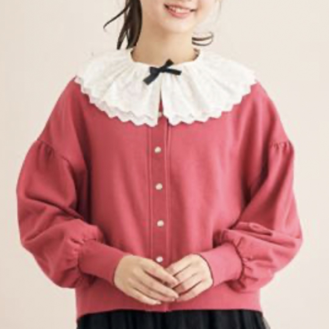 mezzo piano junior(メゾピアノジュニア)のmezzo piano junior スナップボタンカーディガン　160 キッズ/ベビー/マタニティのキッズ服女の子用(90cm~)(カーディガン)の商品写真