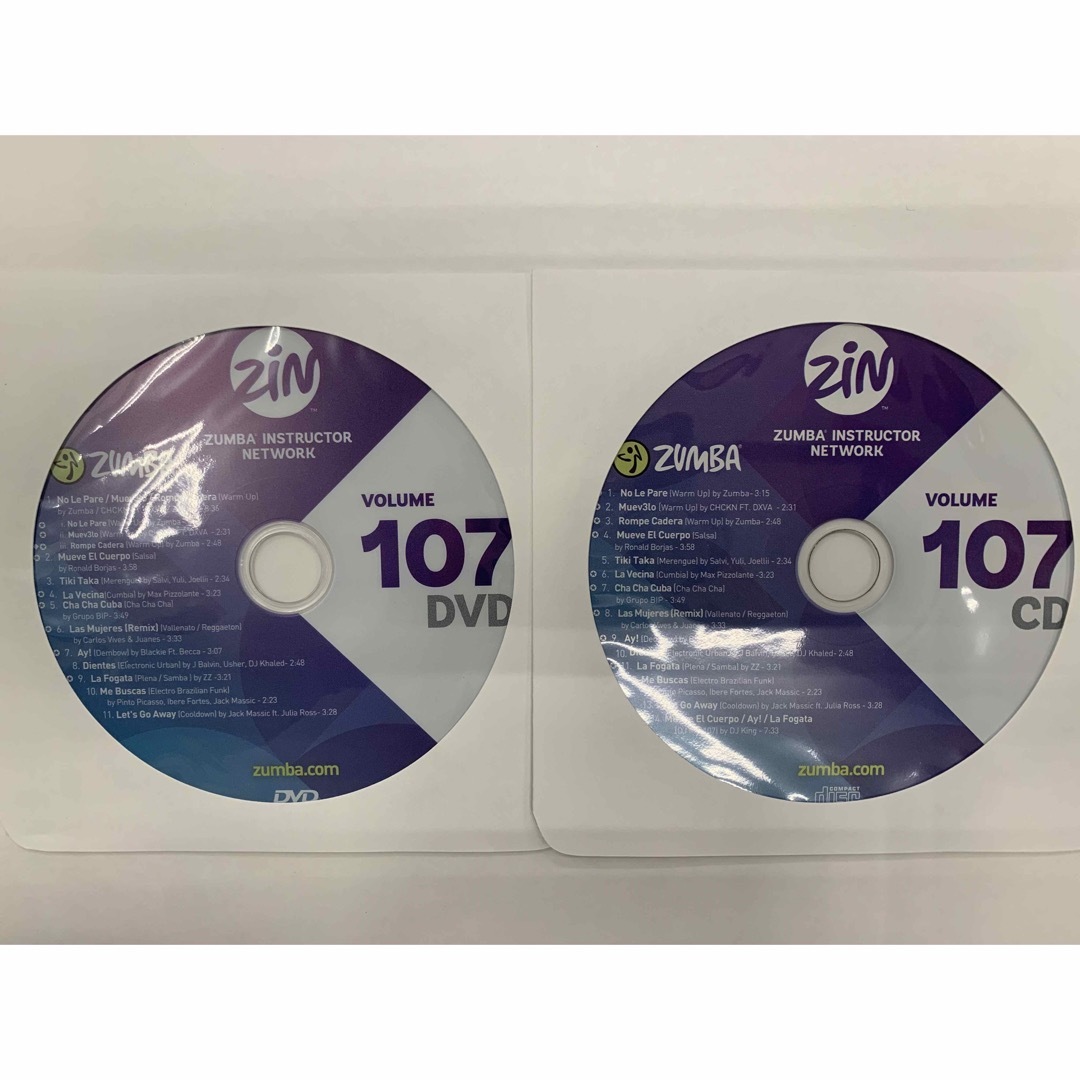 zumba zin107 DVD&CD