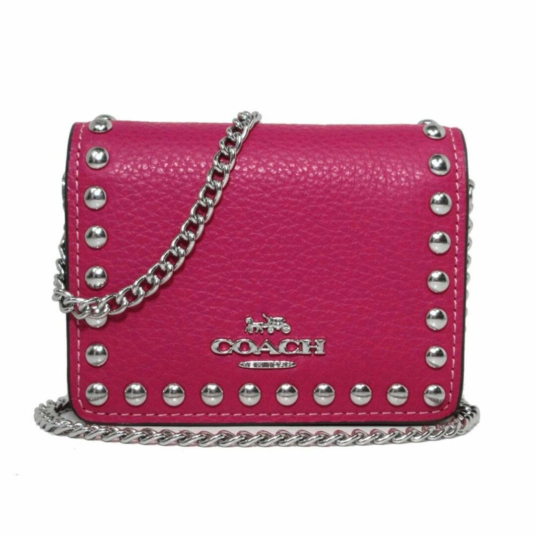 ▼▼COACH コーチ ショルダーウォレット ミニ シグネチャー アウトレット 313 ワインレッド