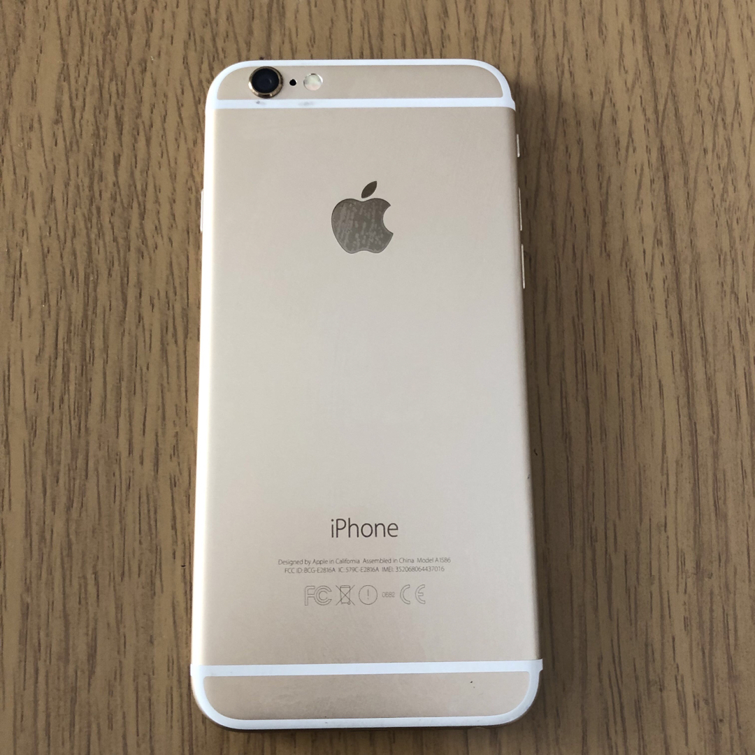 【バッテリー100%】iPhone 6 Gold 64 GB docomo