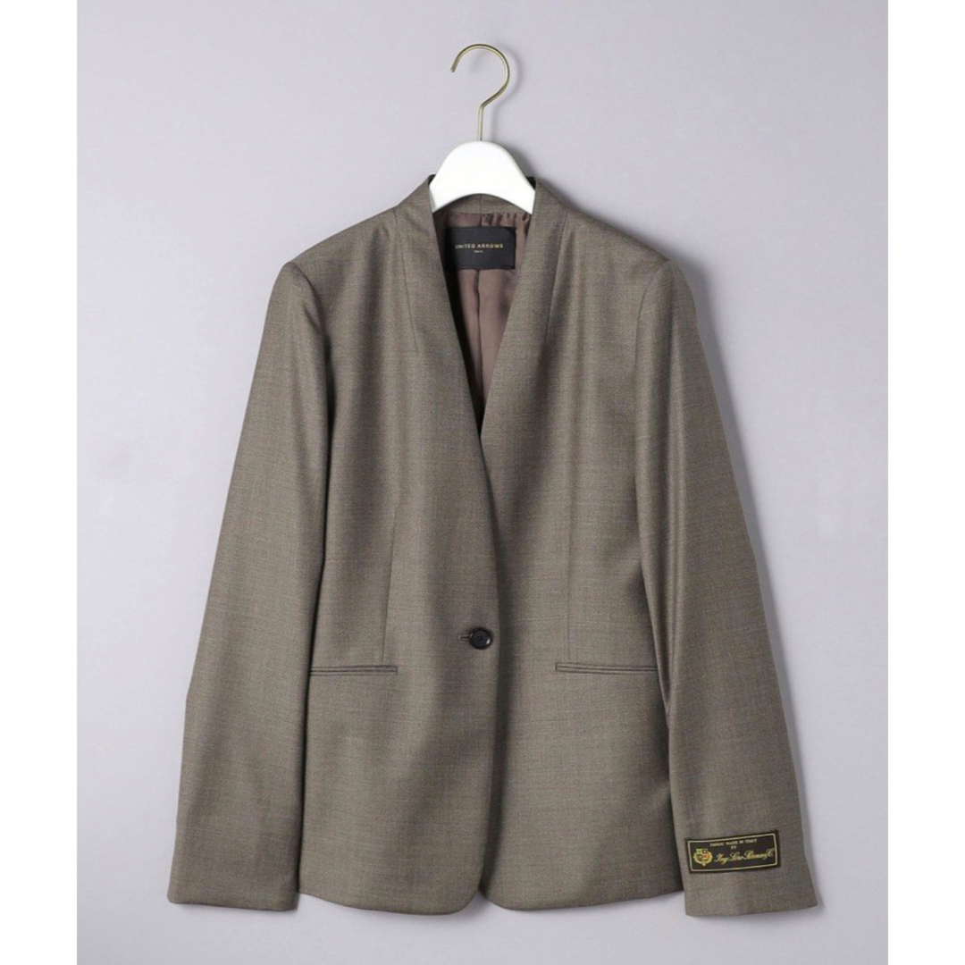 UNITED ARROWS Loro Piana Vノーカラー ジャケット 40 1