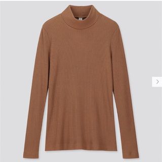 ユニクロ(UNIQLO)のリブハイネックT UNIQLO(Tシャツ(長袖/七分))