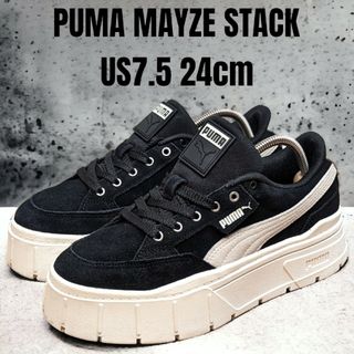 プーマ(PUMA)のPUMA MAYZE プーマ メイズ 24cm ブラック 厚底スニーカー(スニーカー)