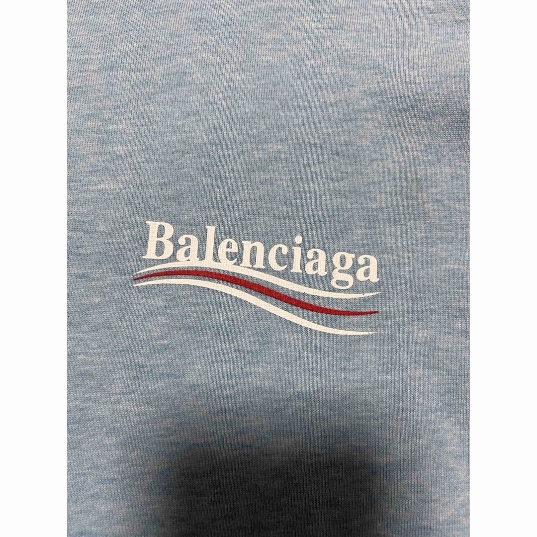 BALENCIAGA バレンシアガ　ロゴ　Tシャツ　ブルー　XSサイズ 2