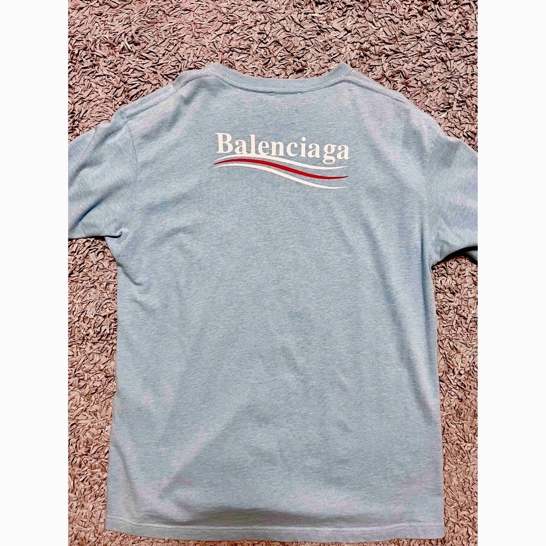 BALENCIAGA バレンシアガ　ロゴ　Tシャツ　ブルー　XSサイズ 1