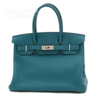 エルメス(Hermes)のエルメス バーキン30 トリヨンクレマンス ヴェールボスフォール シルバー金具(ハンドバッグ)