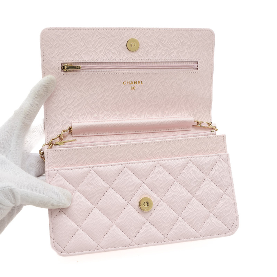 CHANEL - シャネル マトラッセ チェーンウォレット 長財布 キャビア