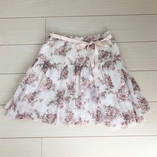 レストローズ(L'EST ROSE)の♡L’EST ROSE♡ 薔薇柄シフォンスカート🌹🎀(ミニスカート)