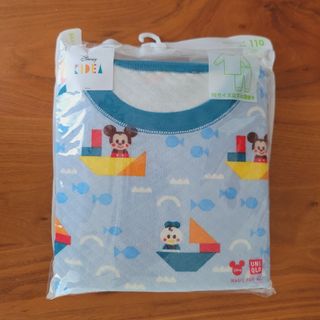 ユニクロ(UNIQLO)の新品　110㎝　UNIQLO　ディズニー　キディア　キルトパジャマ　ブルー(パジャマ)