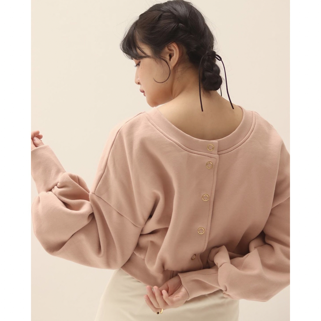 【muguet】2way cropped sweat / PINK 3