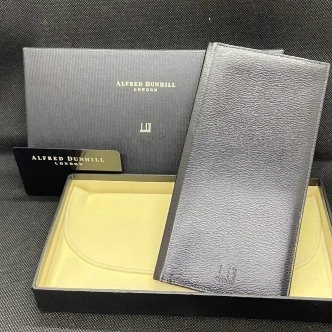 dunhill（ダンヒル）2折り長札入れ レザーブラック　カードケース