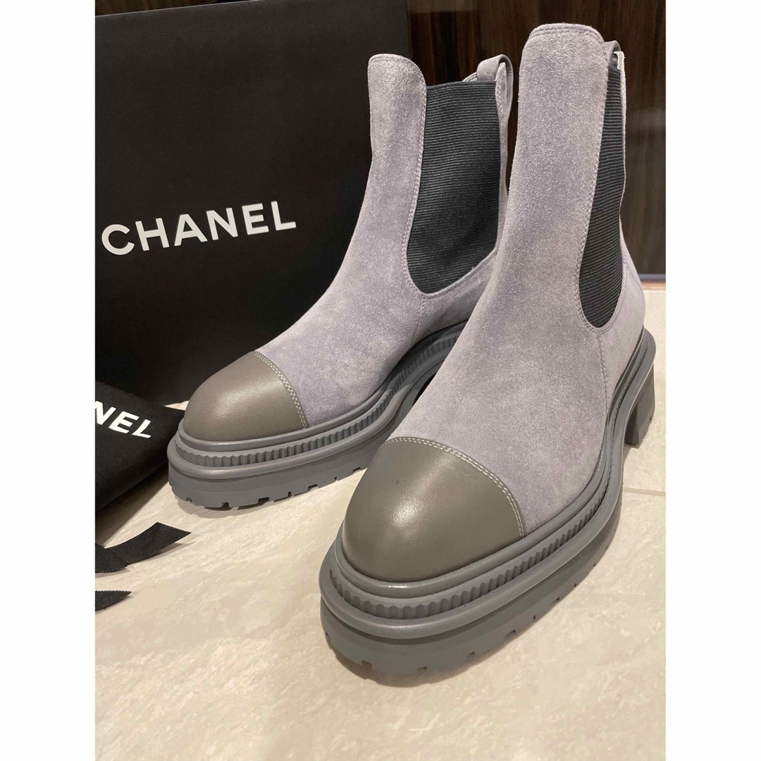 CHANEL サイドゴアブーツ