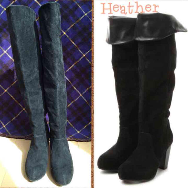 heather(ヘザー)のheather 2way スエードブーツ レディースの靴/シューズ(ブーツ)の商品写真