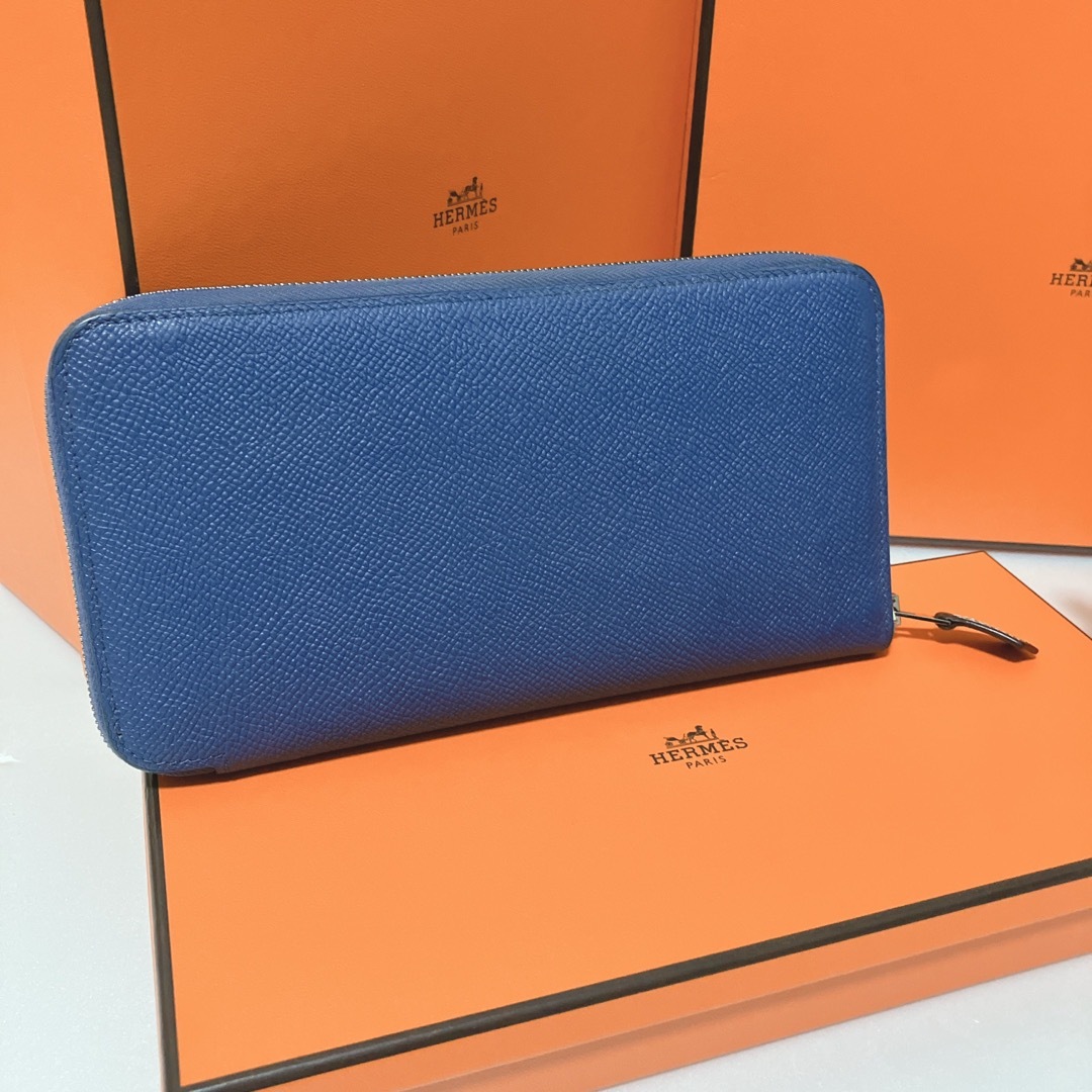 Hermes(エルメス)の専用♡超美品 ★エルメス  アザップ シルクイン C刻印 ブルー 長財布 正規品 レディースのファッション小物(財布)の商品写真