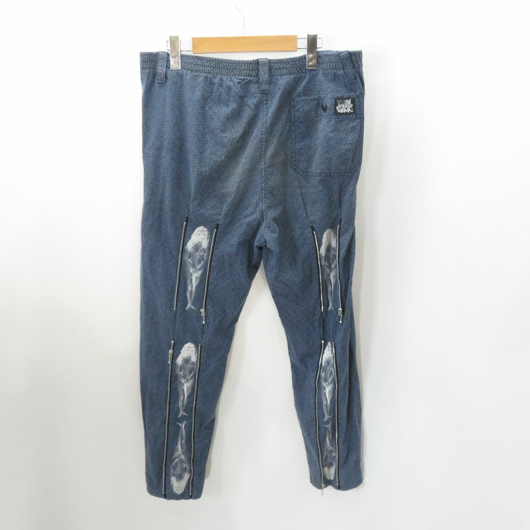 OLD GHOST VISION REMAKE BONTAGE PANTS NAVY SIZE 30 OLD GHOST VISION REMAKE BONTAGE PANTS NAVY SIZE 30