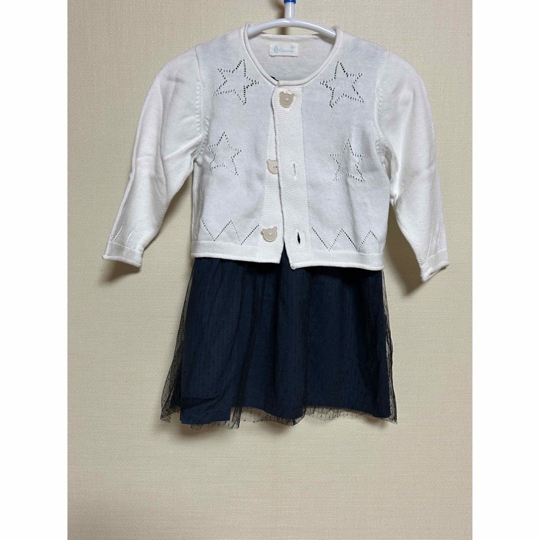 Combi mini(コンビミニ)のワンピース&カーディガン キッズ/ベビー/マタニティのベビー服(~85cm)(ワンピース)の商品写真