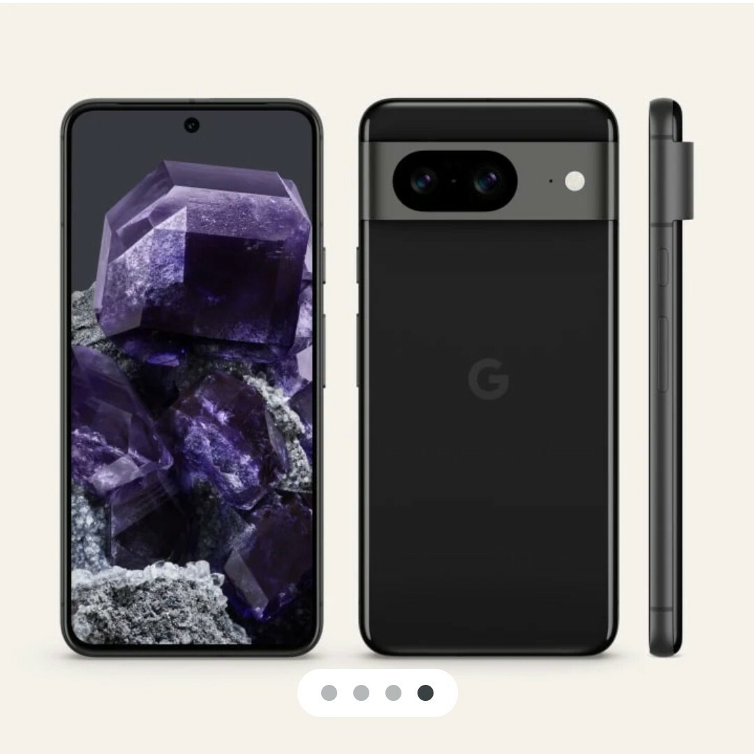 Google　Pixel8　新品未使用　128GBSIMフリー　Obsidianのサムネイル