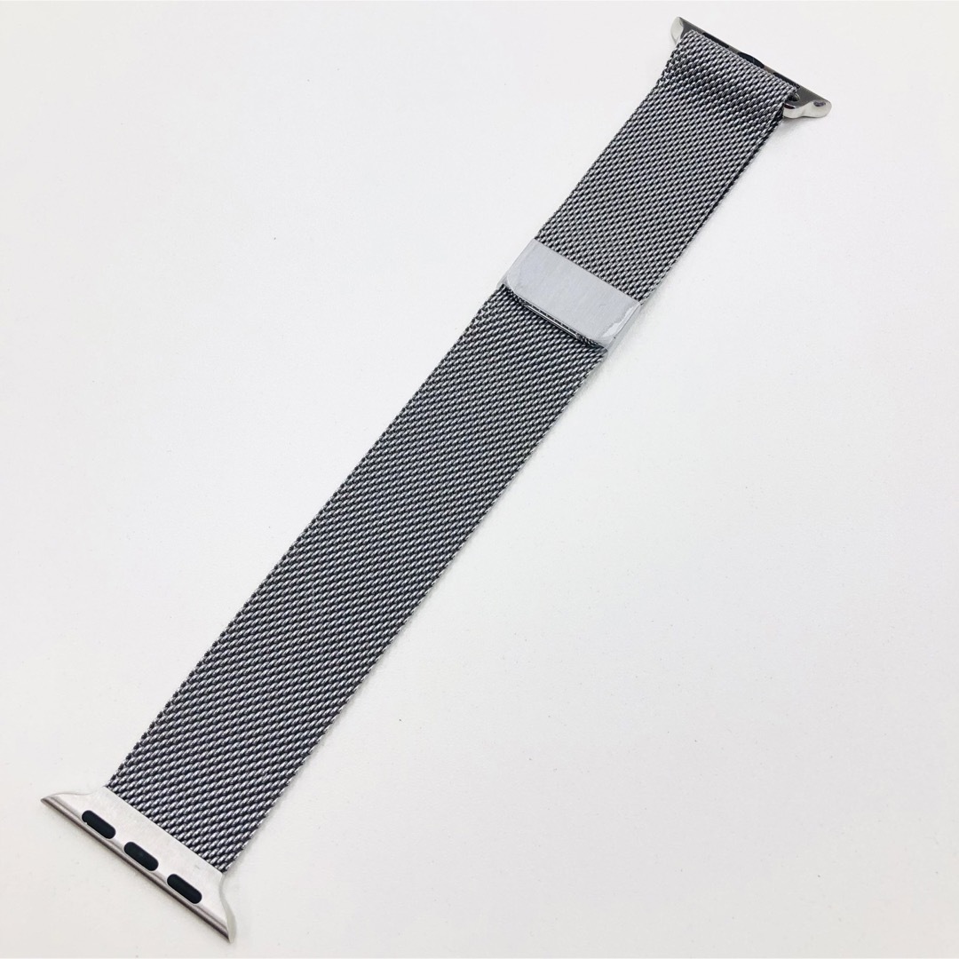 ♯アップルウォッチ ミラネーゼループバンド 41mm/シルバー Apple純正-