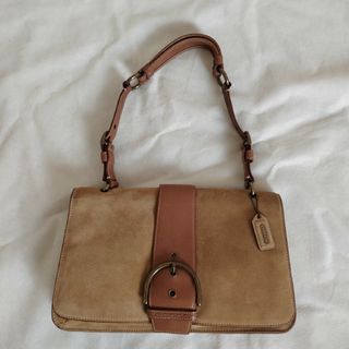 コーチ(COACH)のCOACH ショルダーバッグ/レザー/CML/無地/9664/コーチ スエード(ショルダーバッグ)